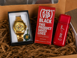 3. Combo Perfume 212 CH VIP RED + Reloj Daytona