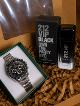 6. Combo Perfume 212 VIP Black + Reloj Daytona