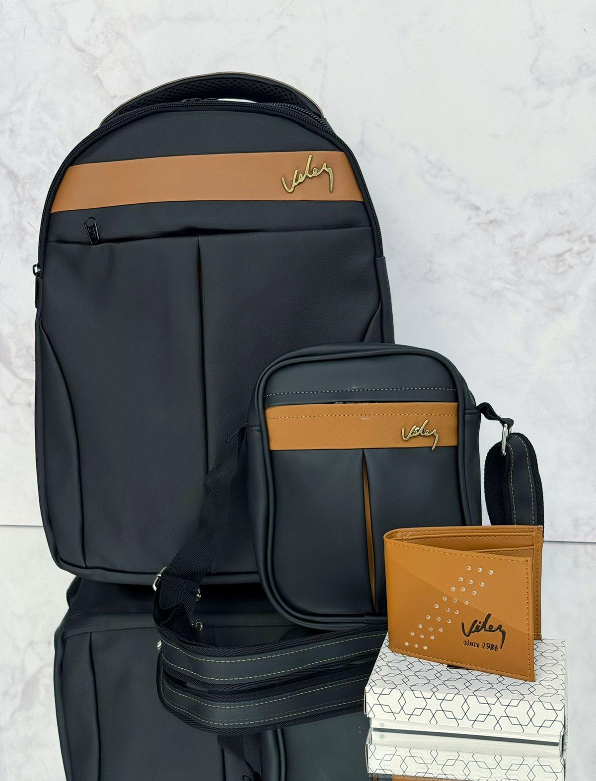 7. Kit de Vélez - Morral+Carriel+Billetera