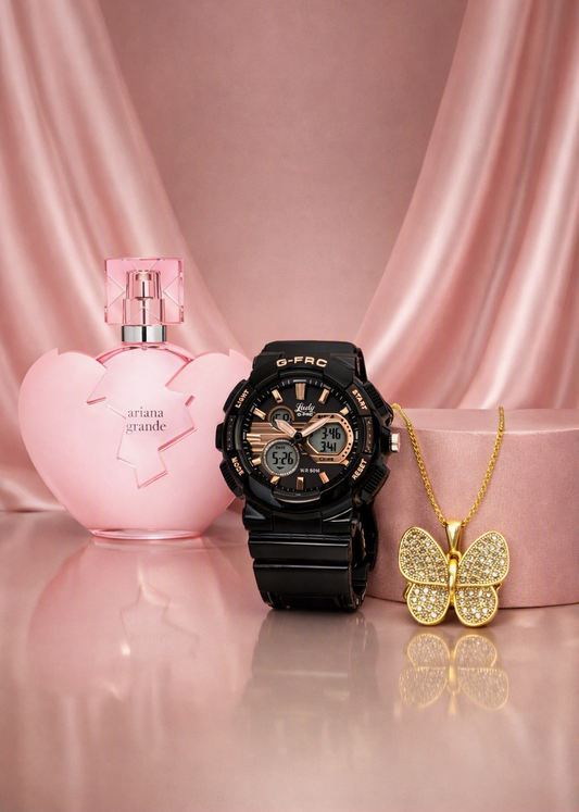 5. Combo de Perfume Ariana Grande+Reloj+Pulsera